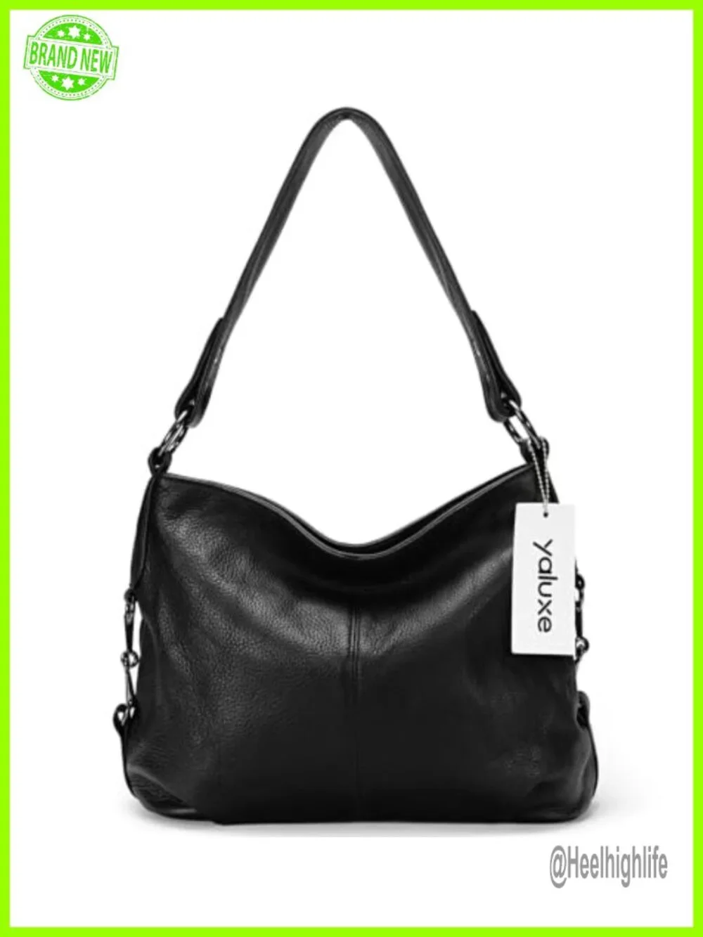 Genuine Leather Shoulder Bag Hobo Handbag Crossbody Purse